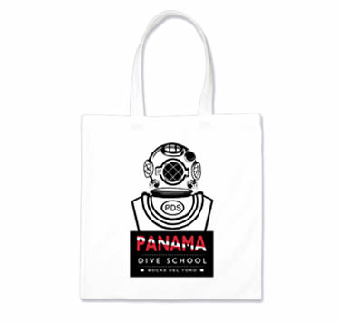 Tote Bag Panama Dive School | Island Art  Products | Art & Souvenirs - Serving Bocas del Toro and Panamá 
